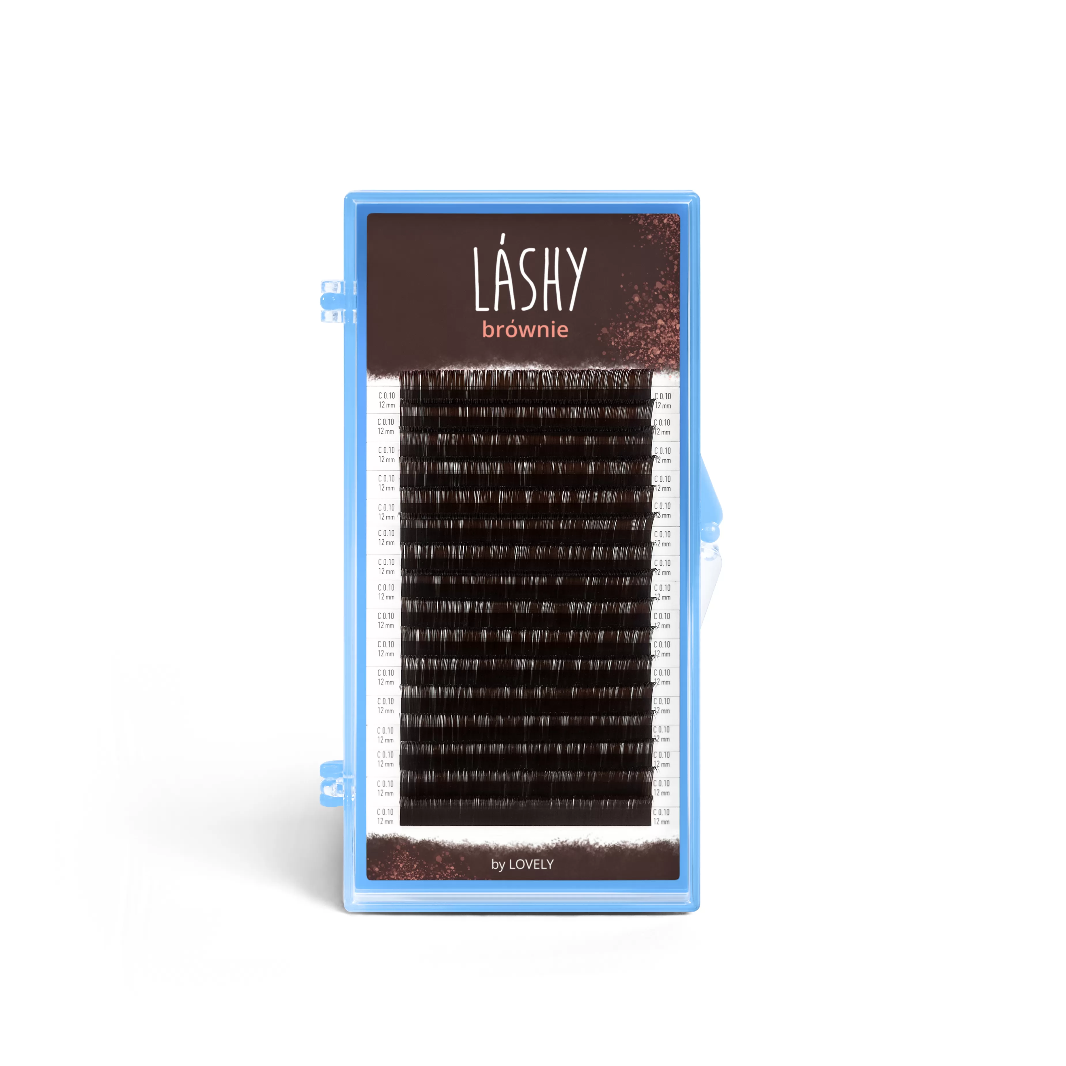 Ресницы LASHY темно-коричневые Brownie - 16 линий