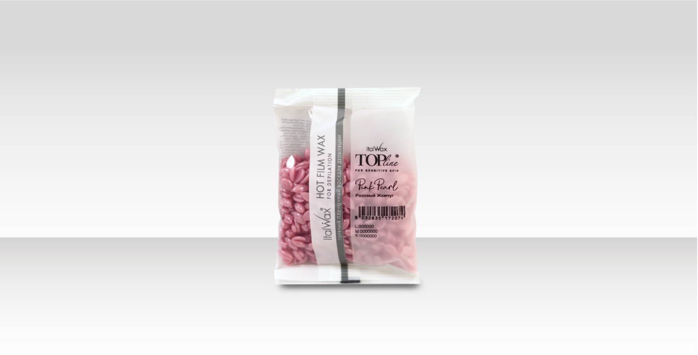 Воск горячий (пленочный)  ITALWAX Top Line  Pink Pearl (Розовый жемчуг)  гранулы